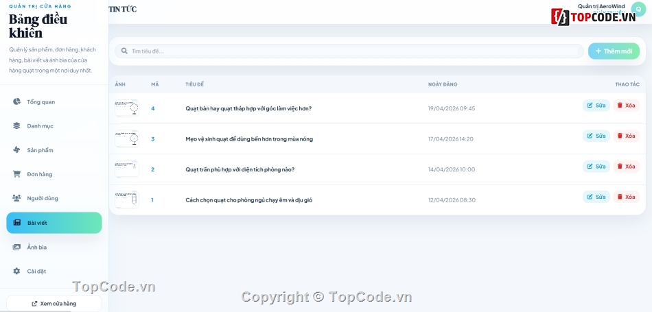 website đẹp,bán quạt,web bán quạt